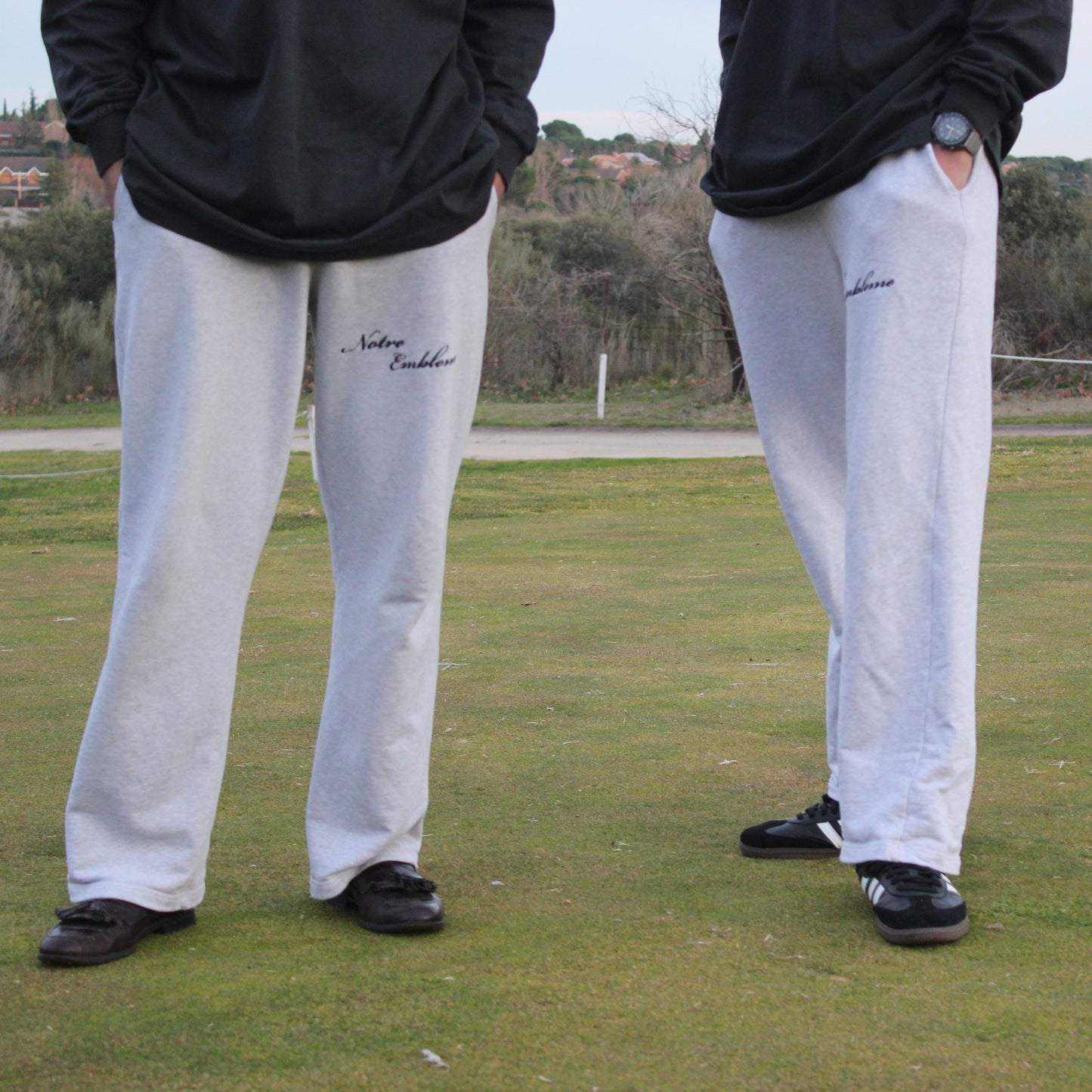 NOTRE EMBLEME LEATHER SWEATPANT